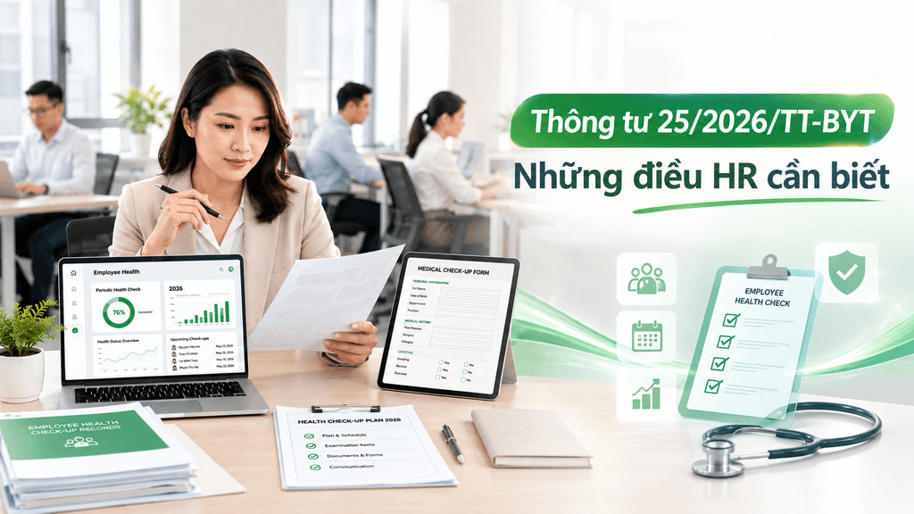 Thông Tư 25/2026/TT-BYT: Những Điều HR Cần Biết Về Khám Sức Khỏe Định Kỳ Cho Người Lao Động Thông Tư 25/2026/TT-BYT: Những Điều HR Cần Biết Về Khám Sức Khỏe Định Kỳ Cho Người Lao Động