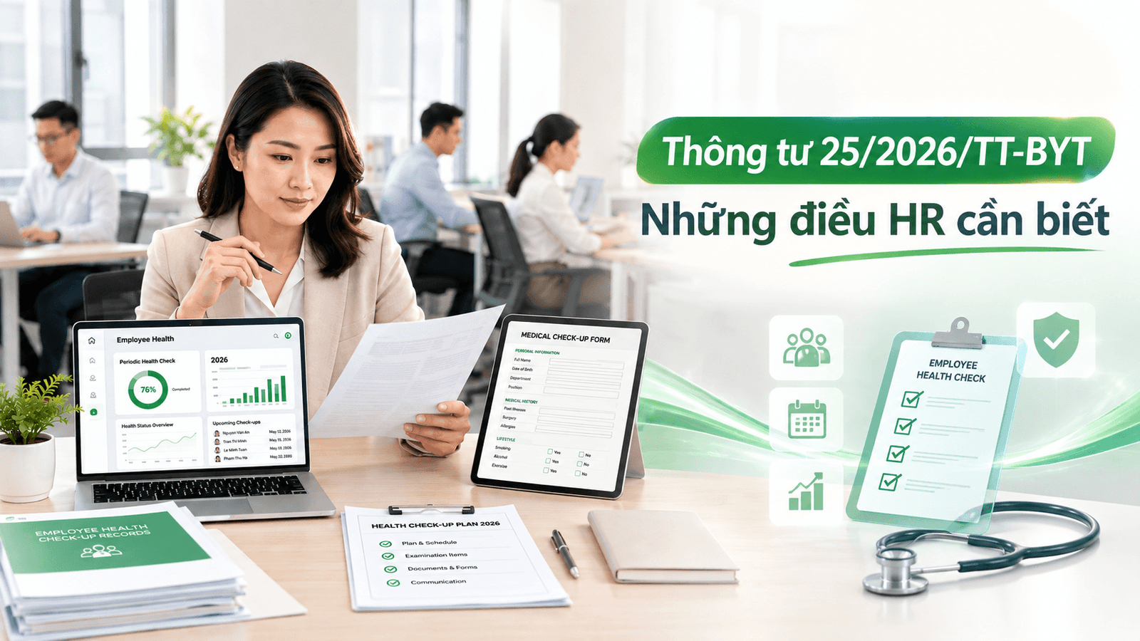 Thông Tư 25/2026/TT-BYT: Những Điều HR Cần Biết Về Khám Sức Khỏe Định Kỳ Cho Người Lao Động