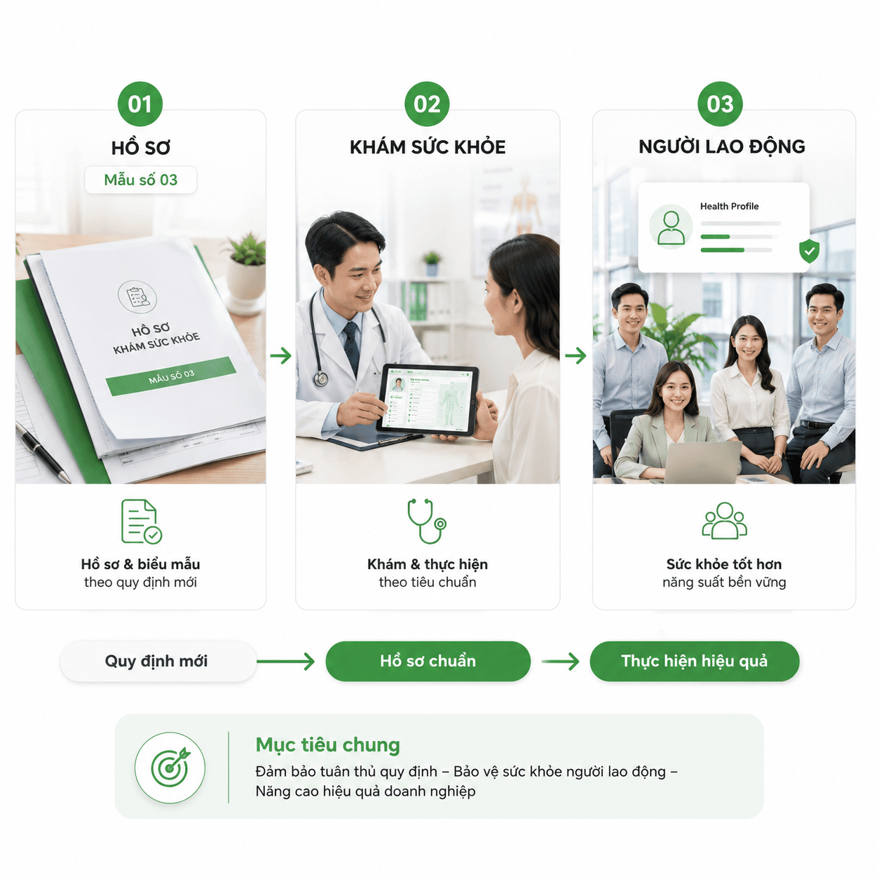 Những thay đổi về hồ sơ và nội dung khám sức khỏe định kỳ doanh nghiệp năm 2026